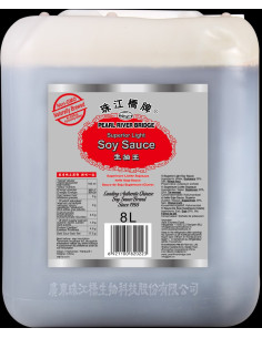 pearl river bridge salsa soja clara 8litro bidon plastico